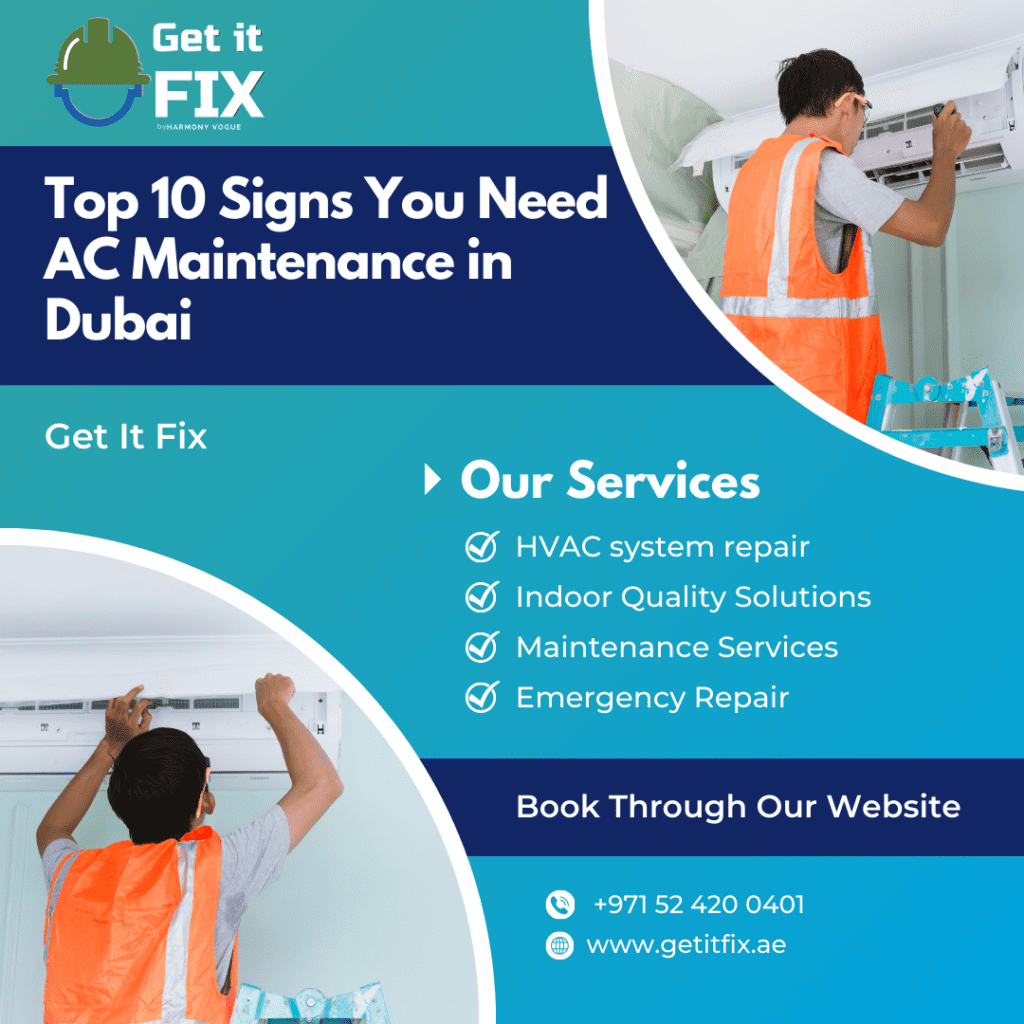 Top 10 Signs You Need AC Maintenance in Dubai