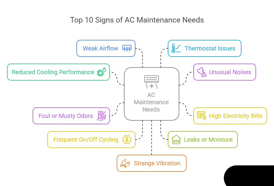 Top 10 Signs You Need AC Maintenance in Dubai