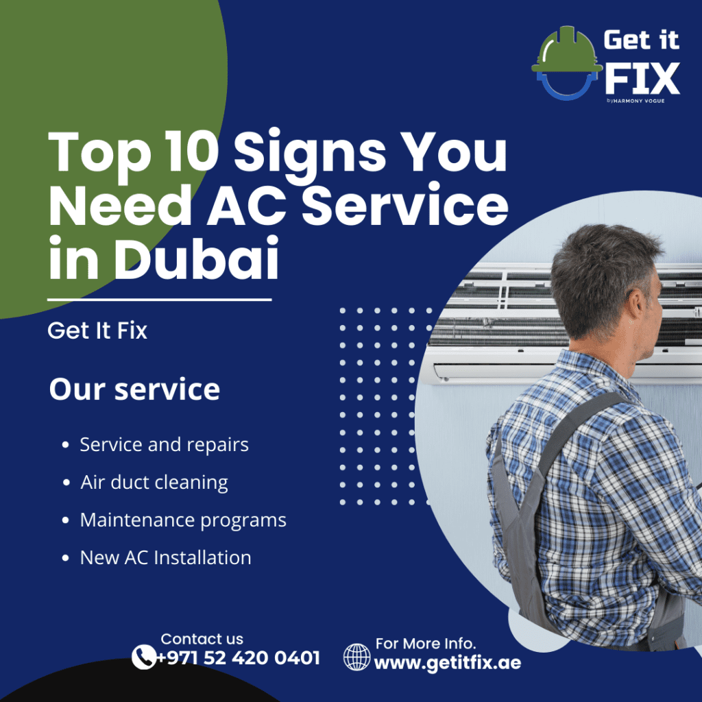 Top 10 Signs You Need AC Service in Dubai